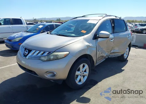 2009 Nissan Murano Sl z USA, uszkodzony, nr VIN JN8AZ18U69W002177
